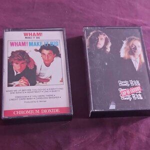 Cassette tapes wham and cheap trick K7